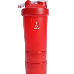 AGIS Red & White Single Plastic Solid Water Bottle-11