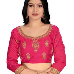 Maroosh Embellished Thread Work Unstitched Lehenga & Blouse With Dupatta image 2
