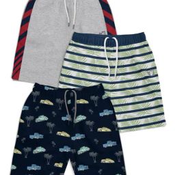 HELLCAT Kids Multicolor Printed Shorts (Pack Of 3)-image-13