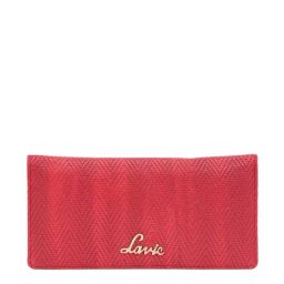 Lavie Herring Safain Red Textured Bi-Fold Wallet for Women-picture-41