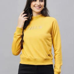 Club York Yellow Printed Sweatshirt-image-92