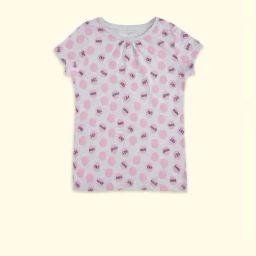 Pantaloons Junior Grey & Pink Cotton Printed T-Shirt-image-37