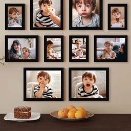 Art Street Black Synthetic Country Side Wall Photo Frame - Set of 10-26