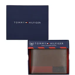 Tommy Hilfiger Men Printed Leather Two Fold Wallet-image-75