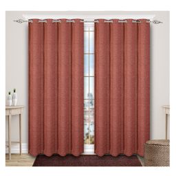 Saral Home Jacquard Grommet Curtains, 4 X 9 Feet, Pink, Pack of 2-image-75