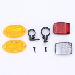 Pine kids Bicycle Reflector Pack of 4 - Yellow Red-18