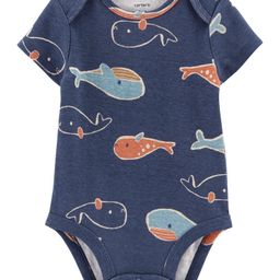 Carter's Whale Short-Sleeve Bodysuit - Navy-image-81