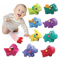 NEGOCIO Toddler Toy Cars Car 1 year old Mini Pocket Dinosaur Toys Pack of 9  (Color May Vary)-18