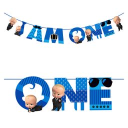 Zyozi Boss Baby I Am One Banner Blue - Pack of 1-image-48
