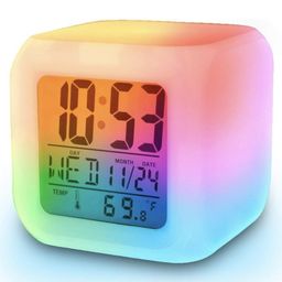 ARCADE TOYS 7 Colour Changing Digital Alarm Clock - Multicolour-21