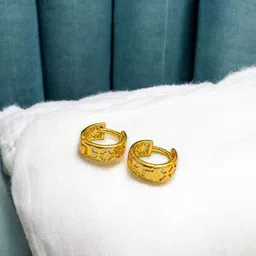 AARTISAI Gold-Plated Circular Shaped Hoop Earrings-47