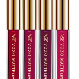 VOZO Set Of 4 Matte Lips Liquid Lipstick 4 ml Each Shade 104-106-201-204-2