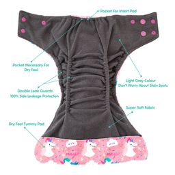 1st Step Bamboo Charcoal Reusable, Adjustable Diaper With Bamboo Charcoal Liner image 3
