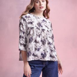 DressBerry Printed Empire Top-image-97