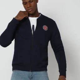 GAP Navy Regular Fit Solid Sweatshirt-image-17