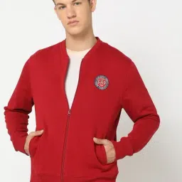 GAP Dark Red Regular Fit Solid Sweatshirt-image-93
