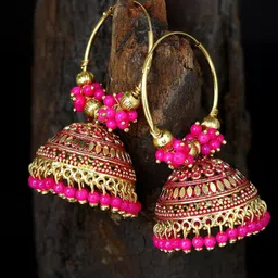 Anouk Dome Shaped Jhumkas Earrings-23
