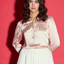 KASSUALLY Pink Relaxed Fit Top-image-17
