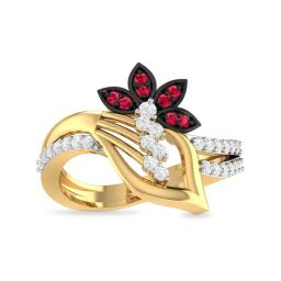 PC Jeweller Rueban 18k Gold Ring for Women-picture-48