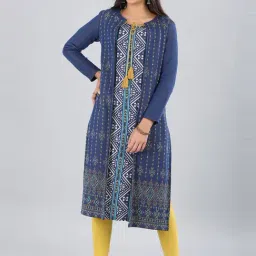 Aurelia Blue Regular Fit Cardigan-31