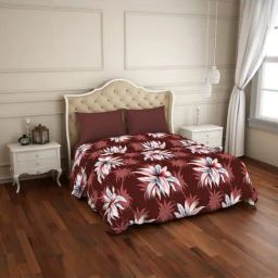 Welspun Multicolor Microfibre 120 GSM Double Quilt Set (1 Quilt & 2 Pillow Covers)-image-20