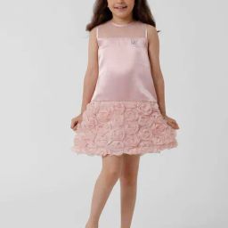 Kate & Oscar Kids Pink Applique Dress-image-35