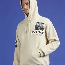 Pepe Jeans Men Blended Hooded Winters Sweatshirt-image-86