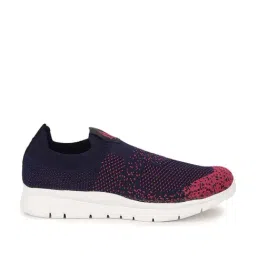 Hush Puppies by Bata Women's Navy & Red Walking Shoes-40