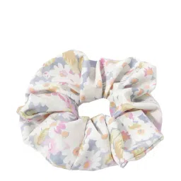 Accessorize London White Printed Hair Scrunchies-image-51