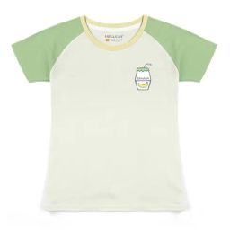 HELLCAT White & Green Color Block T-Shirt-image-26