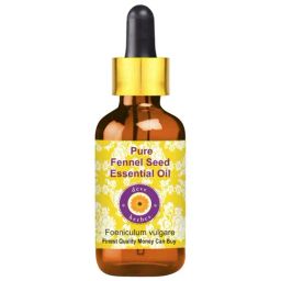 Deve Herbes Pure Fennel Seed Essential Oil with Glass Dropper - 15 ml-image-58