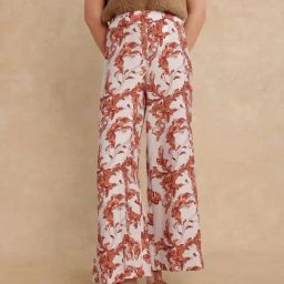 RAREISM Multi Cotton Blend Printed Trousers-image-34