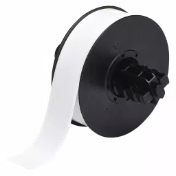 BRADY Continuous Label Roll 1-1/8 inch Width Vinyl White, 6UMP9 (Roll of 100 Feet)-8