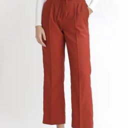 RAREISM Orange Cotton Solid Trousers-image-15