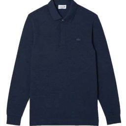 Lacoste Navy Cotton Regular Fit Polo T-Shirt-image-58