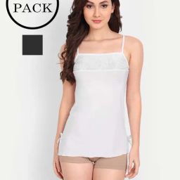 FIMS: Fashion is my Style Black & White Babydoll With Thong-image-63