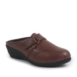 Fausto Women's Brown Mule Wedges-picture-42