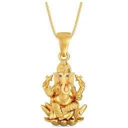 Lord Ganesh Gold Locket-image-33
