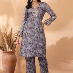 Nayam By Lakshita Floral Printed Kurta With Trousers & Dupatta-picture-36