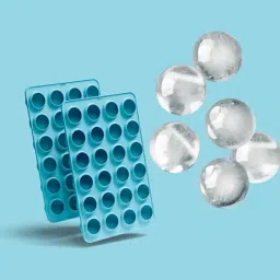 ZOKU Blue Silicone Mini Spheres Ice Trays - Set of 2-picture-4