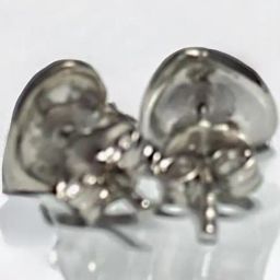 Rihi by P.C. Chandra Jewellers 92.5 Sterling Silver Black Heart Stud Earrings For Women & Girls-image-47