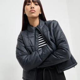 Studiofit by Westside Black Puffer Jacket-image-60