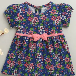 BUMZEE Girls Floral Printed Fit & Flare Dress-picture-39
