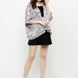 Sera Multicoloured Printed Open Front Shrug image 2