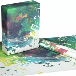 eVincE - thoughtful PRESENTations MUSC01L10 Music pattern & Facts Theme Birthday Anniversary Festival Scrapbook crafts poster Gift Wrapping Paper (Pack of 5 Piece)-image-77