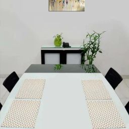 Saral Home Easy Living Grey Cotton Placemats - Set of 6-76