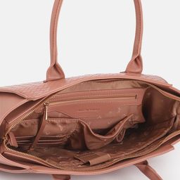 Allen Solly Geometric Textured Structured Handheld Bag image 2