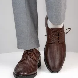 Alberto Torresi Men's Brown Derby Shoes-picture-29