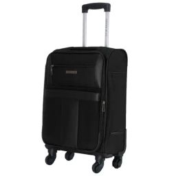 Nasher Miles Toledo Expander Soft-Sided Polyester Cabin  Black 20 inch |55cm Trolley Bag-image-65
