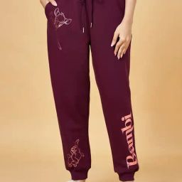 Dreamz by Pantaloons Wine Cotton Printed Pyjamas-image-4